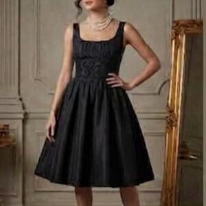 Liz Claiborne - Satin & Lace Modern Victorian Party Dress